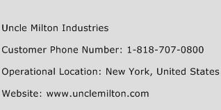 Uncle Milton Industries Phone Number Customer Service