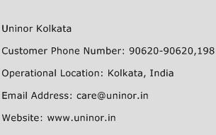 Uninor Kolkata Phone Number Customer Service