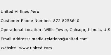United Airlines Peru Contact Number | United Airlines Peru Customer Service Number | United ...