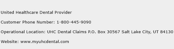 United Healthcare Dental Provider Contact Number | United Healthcare