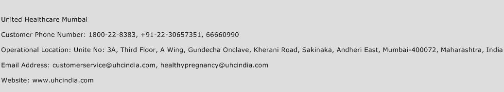 United Healthcare Mumbai Phone Number Customer Service