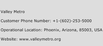 Valley Metro Phone Number Customer Service