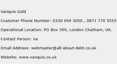 Vanquis Gold Phone Number Customer Service
