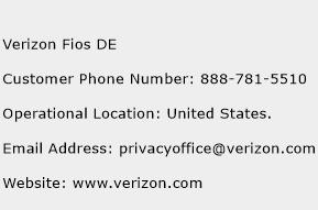 Verizon Fios DE Phone Number Customer Service