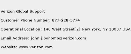Verizon Global Support Phone Number Customer Service