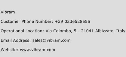 Vibram Phone Number Customer Service