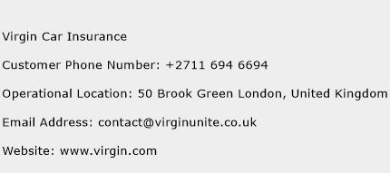 Virgin Car Insurance Phone Number Customer Service
