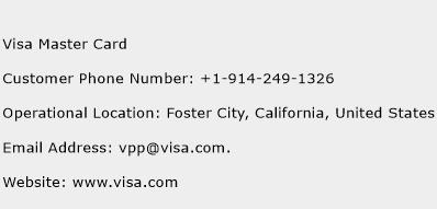 Visa Master Card Phone Number Customer Service
