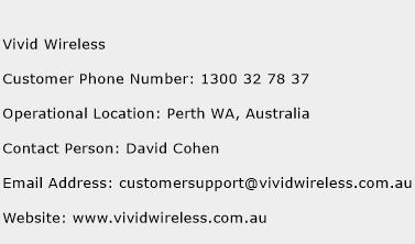 Vivid Wireless Phone Number Customer Service