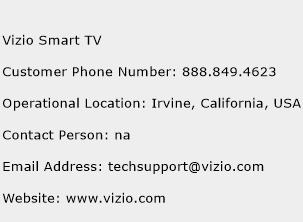 Vizio Smart TV Phone Number Customer Service