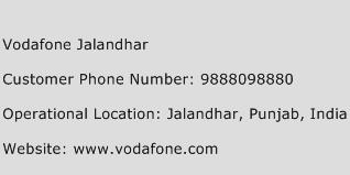 Vodafone Jalandhar Phone Number Customer Service