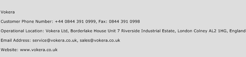 Vokera Phone Number Customer Service