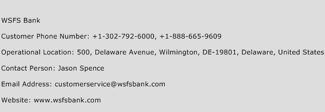WSFS Bank Phone Number Customer Service