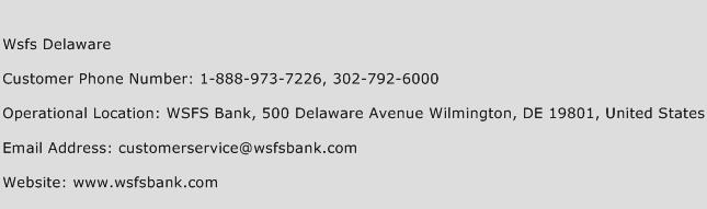 WSFS Delaware Phone Number Customer Service