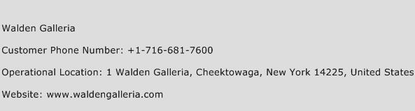 Walden Galleria Phone Number Customer Service