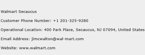 Walmart Secaucus Phone Number Customer Service