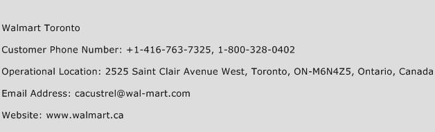 Walmart Toronto Number | Walmart Toronto Customer Service Phone Number | Walmart Toronto Contact