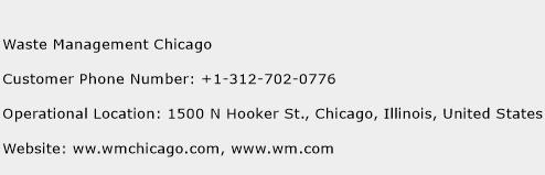 Waste Management Chicago Phone Number Customer Service