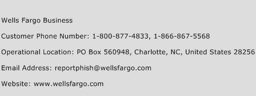 number for wells fargo customer service