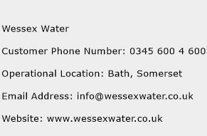 Wessex Water Phone Number Customer Service