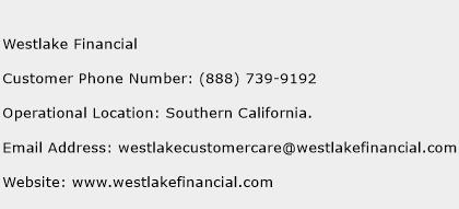 Westlake Financial Customer Service Phone Number | Contact Number | Toll Free Phone | Contact ...