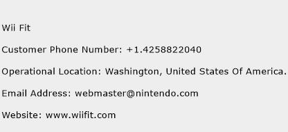 Wii Fit Phone Number Customer Service