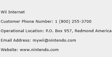 Wii Internet Phone Number Customer Service