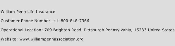 William Penn Life Insurance Number William Penn Life Insurance William Penn Life Insurance Number William Penn Life Insurance