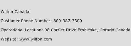 Wilton Canada Phone Number Customer Service