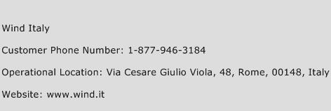 Wind Italy Phone Number Customer Service