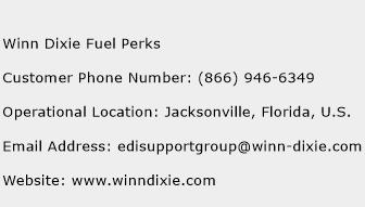 Winn Dixie Fuel Perks Phone Number Customer Service
