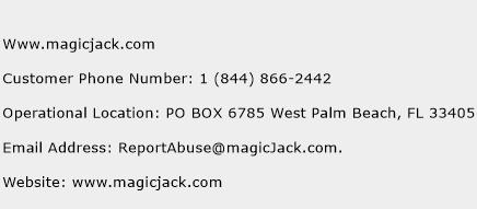 Www.magicjack.com Phone Number Customer Service