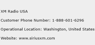 XM Radio USA Phone Number Customer Service