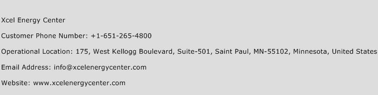 Xcel Energy Center Contact Number Xcel Energy Center Customer Service 