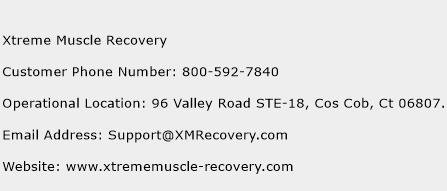 Xtreme Muscle Recovery Phone Number Customer Service