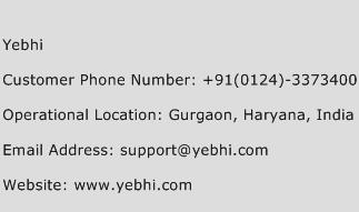 Yebhi Phone Number Customer Service