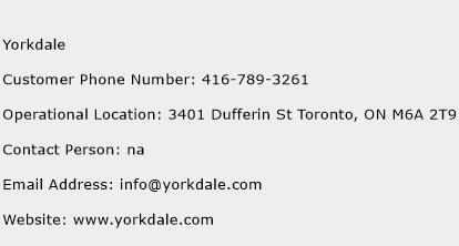 Yorkdale Phone Number Customer Service