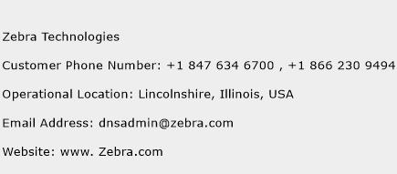Zebra Technologies Phone Number Customer Service