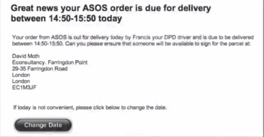 Asos customer service number 3